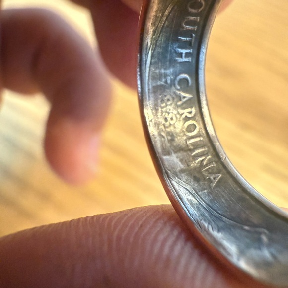 2000 South Carolina State Quarter Ring Size 6 - Picture 9 of 10